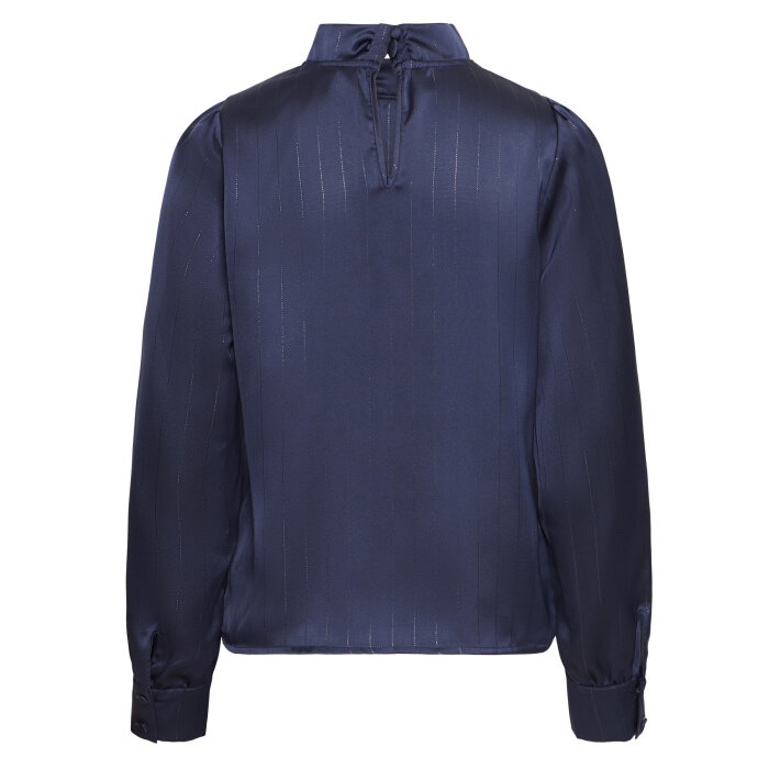 Pulz Jeans ( Dame )  - PULZ - PZDOROTA LUREX BLOUSE | DARK SAPPHIRE