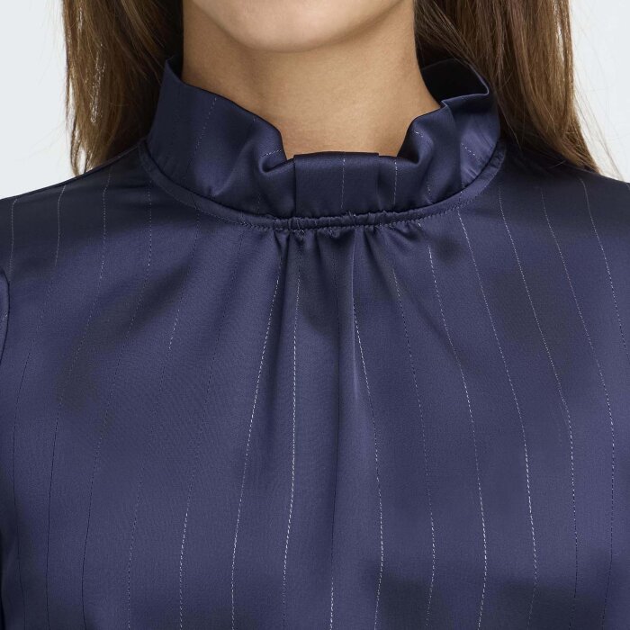 Pulz Jeans ( Dame )  - PULZ - PZDOROTA LUREX BLOUSE | DARK SAPPHIRE