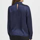Pulz Jeans ( Dame ) - PULZ - PZDOROTA LUREX BLOUSE | DARK SAPPHIRE Pulz Jeans ( Dame ) - PULZ - PZDOROTA LUREX BLOUSE | DARK SAPPHIRE