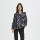 Pulz Jeans ( Dame )  - PULZ - PZANN BLOUSE | SKJORTE BLACK BEAUTY
