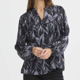 Pulz Jeans ( Dame )  - PULZ - PZANN BLOUSE | SKJORTE BLACK BEAUTY