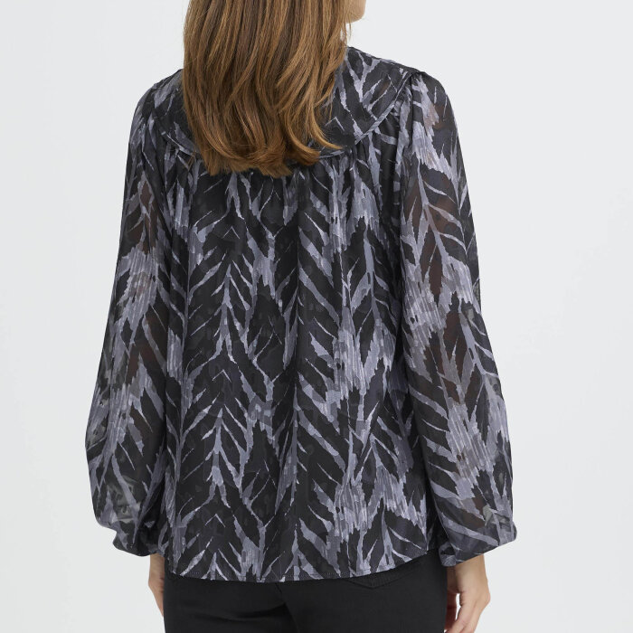 Pulz Jeans ( Dame )  - PULZ - PZANN BLOUSE | SKJORTE BLACK BEAUTY