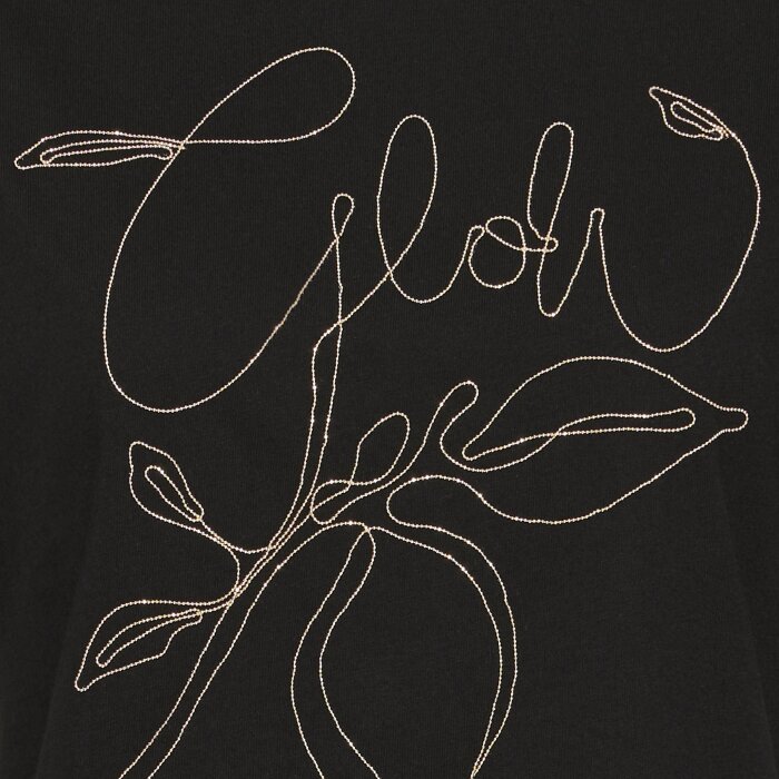 Pulz Jeans ( Dame )  - PULZ - PZJULIETTE | TSHIRT BLACK BEAUTY