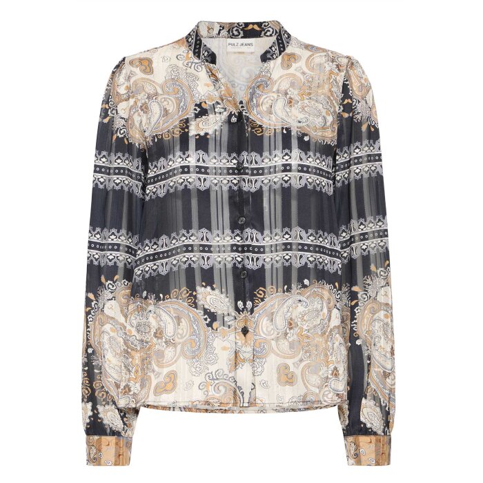 Pulz Jeans ( Dame )  - PULZ - PZVANYA SHIRT | SKJORTE BLACK BEAUTY