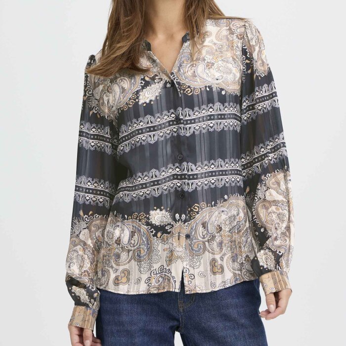 Pulz Jeans ( Dame )  - PULZ - PZVANYA SHIRT | SKJORTE BLACK BEAUTY