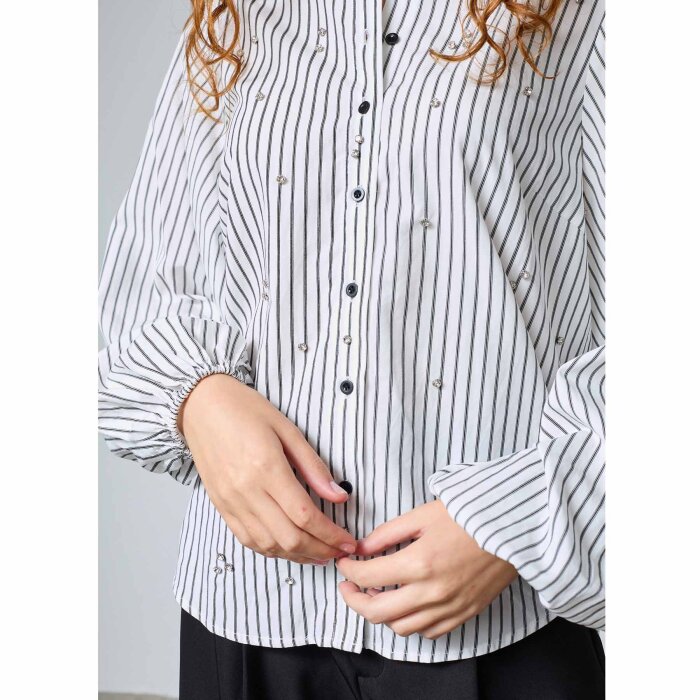 Sisters Point ( Dame ) - SISTERS POINT - ELAISA-SH | SKJORTE 110 WHITE/BLACK