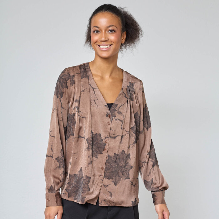 Sisters Point ( Dame ) - SISTERS POINT - ESAVA-SH1 | SKJORTE 810 BROWN FLOWER