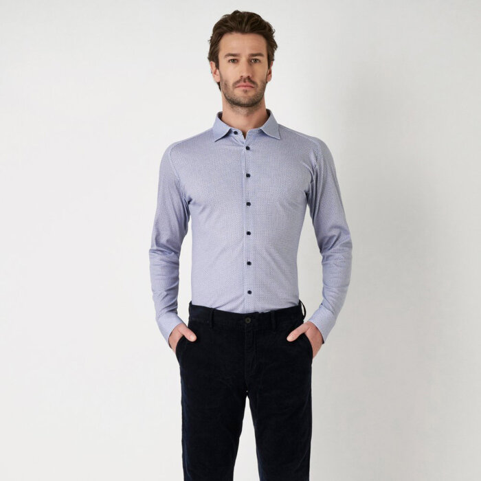 Desoto - Desoto - 77128-3 154 | Jersey Skjorte Royal Blue Composi