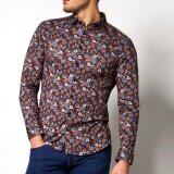 Desoto - Desoto - 69128-3 316 | Jersey Skjorte Blue Orange Bloomi