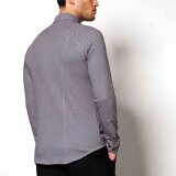 Desoto - Desoto - 68128-3 161 | Jersey Skjorte Denim Brown Cubes