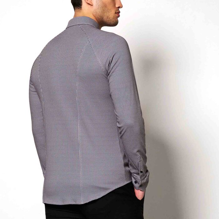 Desoto - Desoto - 68128-3 161 | Jersey Skjorte Denim Brown Cubes