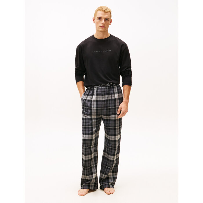 Tommy Hilfiger  - Tommy Hilfiger - Flannel pyjamas pants | Pyjamasbuks Black Tartan