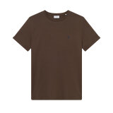 LES DEUX - Les Deux - Nørregaard cont. tee | T-shirt Slate Brown