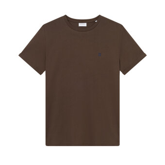 LES DEUX - Les Deux - Nørregaard cont. tee | T-shirt Slate Brown