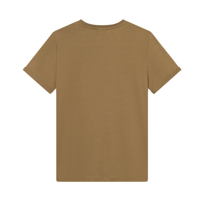 LES DEUX - Les Deux - Nørregaard cont. tee | T-shirt Butternut Brown