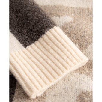 LES DEUX - Les Deux - Globe crewneck knit | Strik Dark Sand
