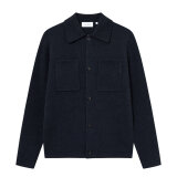 LES DEUX - Les Deux - Fischer | Overshirt Dark Navy LES DEUX - Les Deux - Fischer | Overshirt Dark Navy