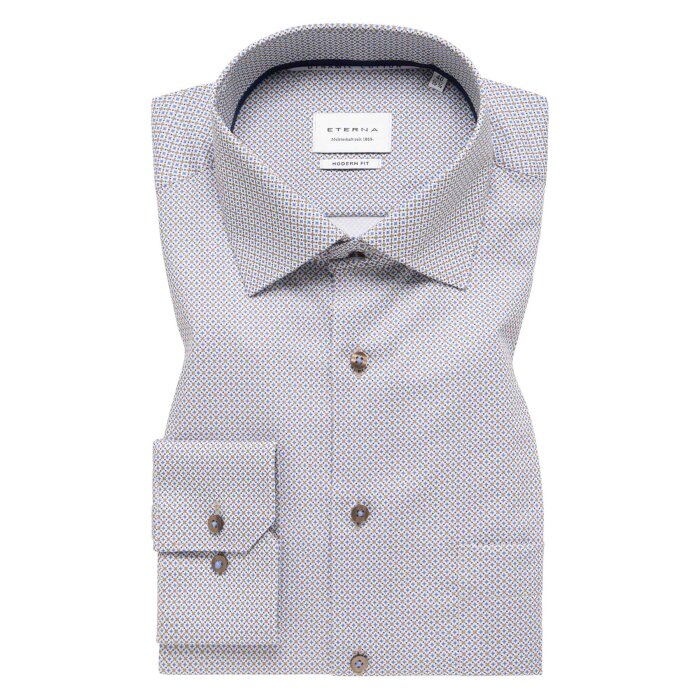 Eterna - Eterna - 1289 14 X19K | Modern Fit Skjorte Blue