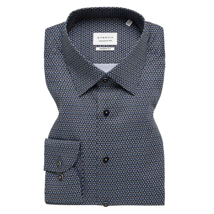 Eterna - Eterna - 1292 18 X171 | Modern Fit Skjorte Blue