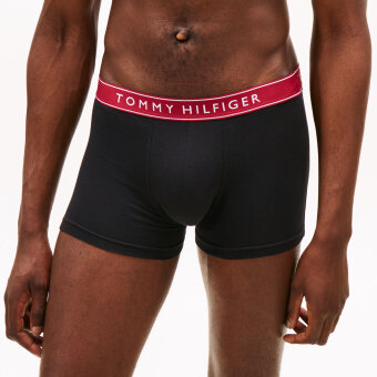 Tommy Hilfiger  - Tommy Hilfiger -  3-pack trunk | Tights Burgundy