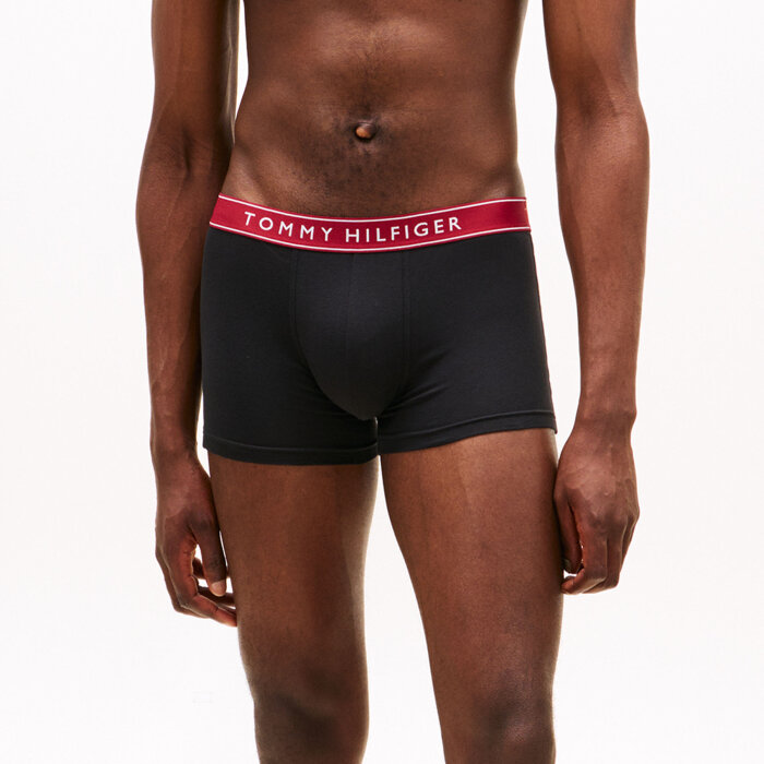 Tommy Hilfiger  - Tommy Hilfiger -  3-pack trunk | Tights Burgundy