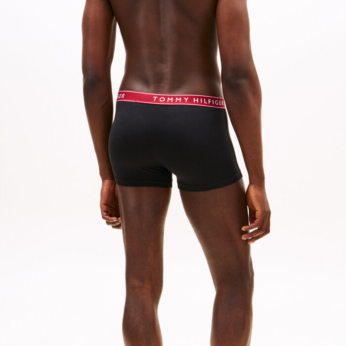 Tommy Hilfiger  - Tommy Hilfiger -  3-pack trunk | Tights Burgundy