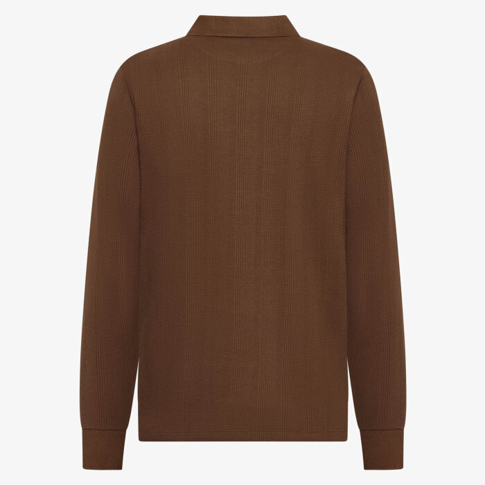 Signal - Signal - Pitt structured zip polo | polo T-shirt Cocoa Brown