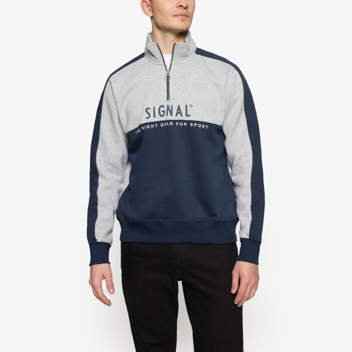 Signal - Signal - Malcolm halfzip | Sweatshirt Deep Marine
