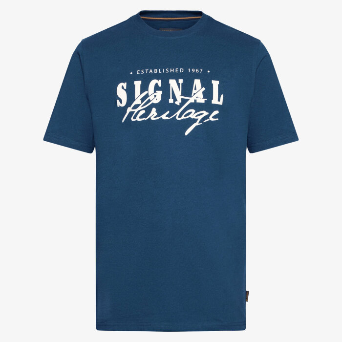 Signal - Signal - Pablo | T-shirt Mid Blue Melange