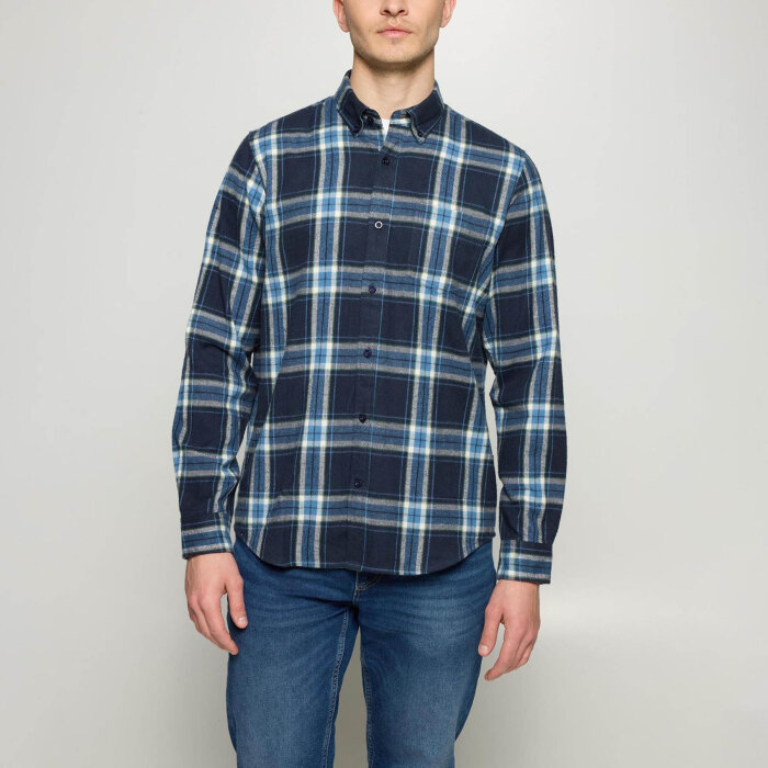 Signal - Signal - Sven check mix shirt | Skjorte Deep Marine 