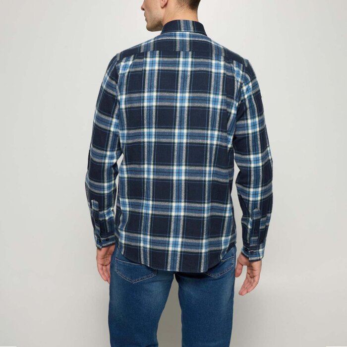 Signal - Signal - Sven check mix shirt | Skjorte Deep Marine 