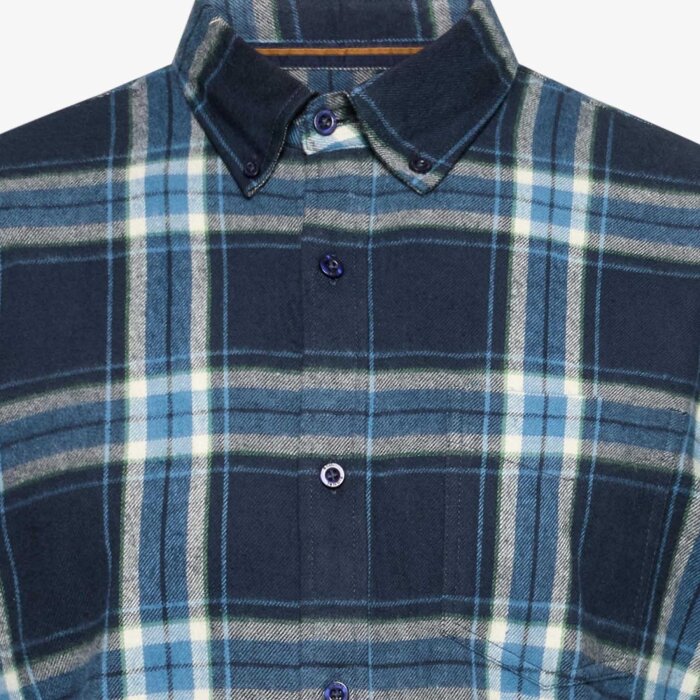 Signal - Signal - Sven check mix shirt | Skjorte Deep Marine 