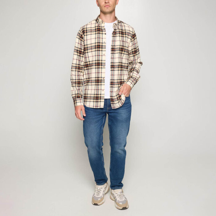 Signal - Signal - Sven check mix shirt | Skjorte Tiger Orange 
