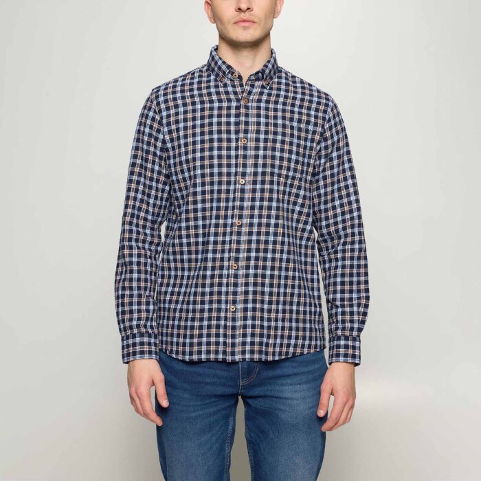 Signal - Signal - Sune small check shirt | Skjorte Deep Marine 