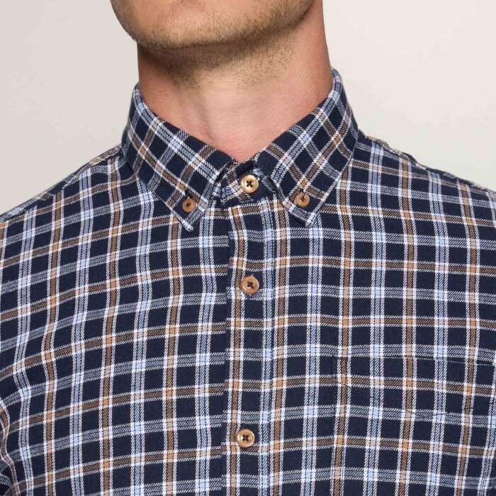Signal - Signal - Sune small check shirt | Skjorte Deep Marine 
