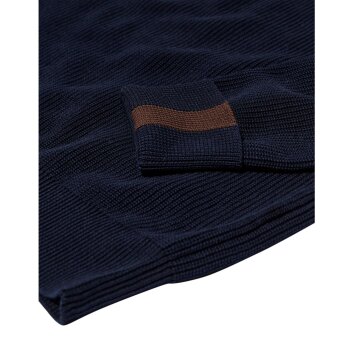 Mos Mosh Gallery - Mos Mosh - Porter 1/4 zip knit | Strik Navy