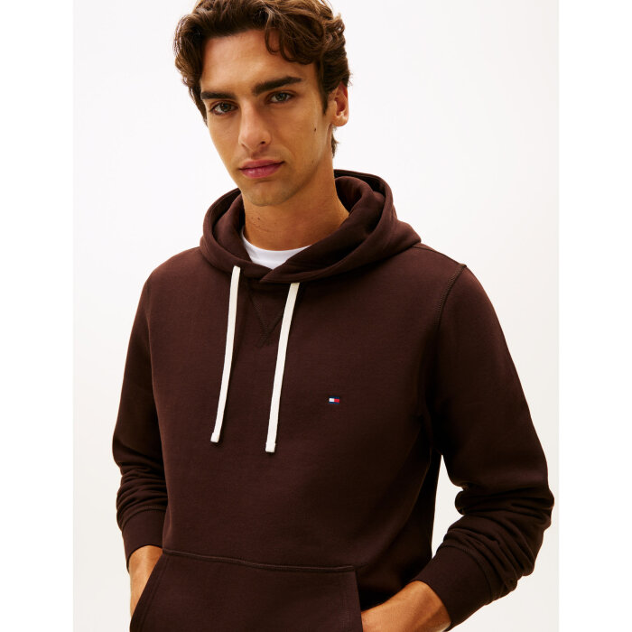 Tommy Hilfiger  - Tommy Hilfiger - Seasonal fleece hoody | Sweatshirt Chocolate 