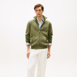Tommy Hilfiger - Tommy Hilfiger - Essential fleece stand collar | Cardigan Battle Green Tommy Hilfiger - Tommy Hilfiger - Essential fleece stand collar | Cardigan Battle Green