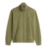 Tommy Hilfiger - Tommy Hilfiger - Essential fleece stand collar | Cardigan Battle Green Tommy Hilfiger - Tommy Hilfiger - Essential fleece stand collar | Cardigan Battle Green