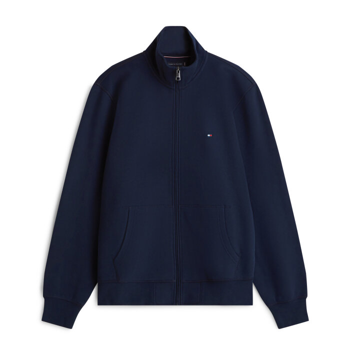 Tommy Hilfiger  - Tommy Hilfiger - Essential fleece stand collar | Cardigan Desert Sky
