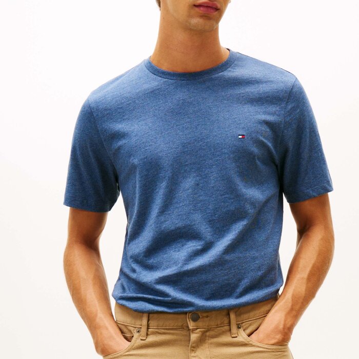 Tommy Hilfiger  - Tommy Hilfiger - Essential heather tee | T-shirt Aegean Sea Heath