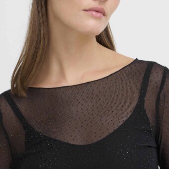 ICHI ( Dame ) - ICHI - IHOVIOLA LS | MESHTOP BLACK