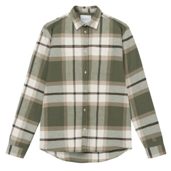 LES DEUX - Les Deux - Jeremy flannel shirt | Skjorte Olive Night 