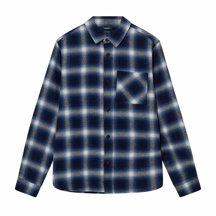 Mos Mosh Gallery - Mos Mosh - MMGDavid Shadow | Overshirt Salute Navy