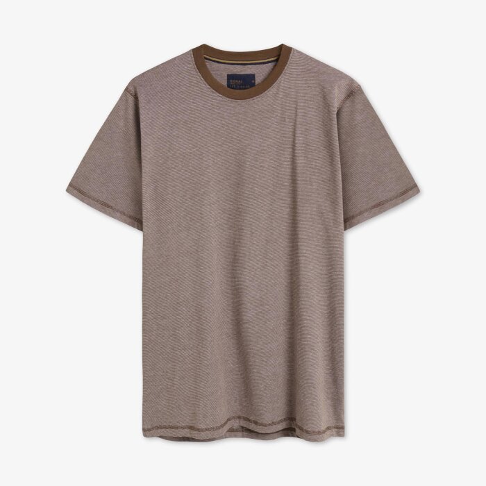 Signal - Signal - Yann mini stripe tee | T-shirt Cocoa Brown