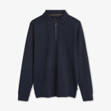 Signal - Signal - Pitt struct. zip polo | Polo T-shirt Deep Marine