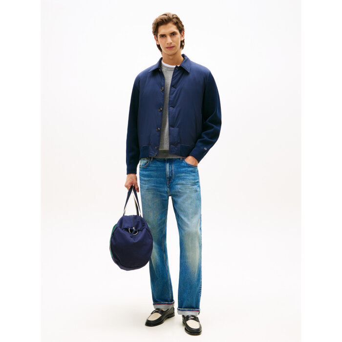 Tommy Hilfiger  - Tommy Hilfiger - Mix media jacket | Jakke Dark Night Navy