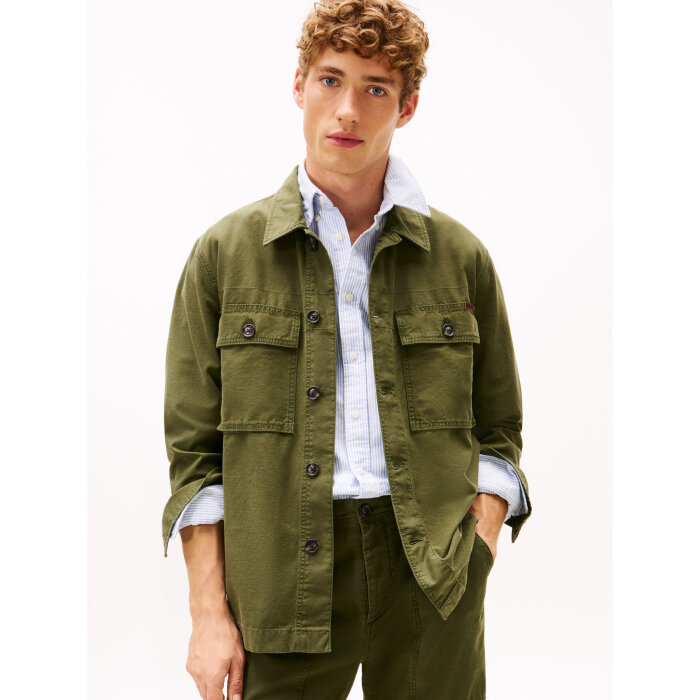 Tommy Hilfiger  - Tommy Hilfiger - Utility shirt jacket | Jakke Arctic Spruce