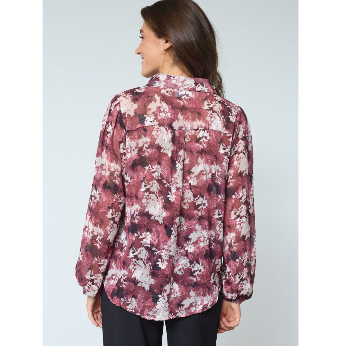 Sisters Point ( Dame ) - SISTERS POINT - EBBEY-SH90 | SKJORTE BORDEAUX FLOWER