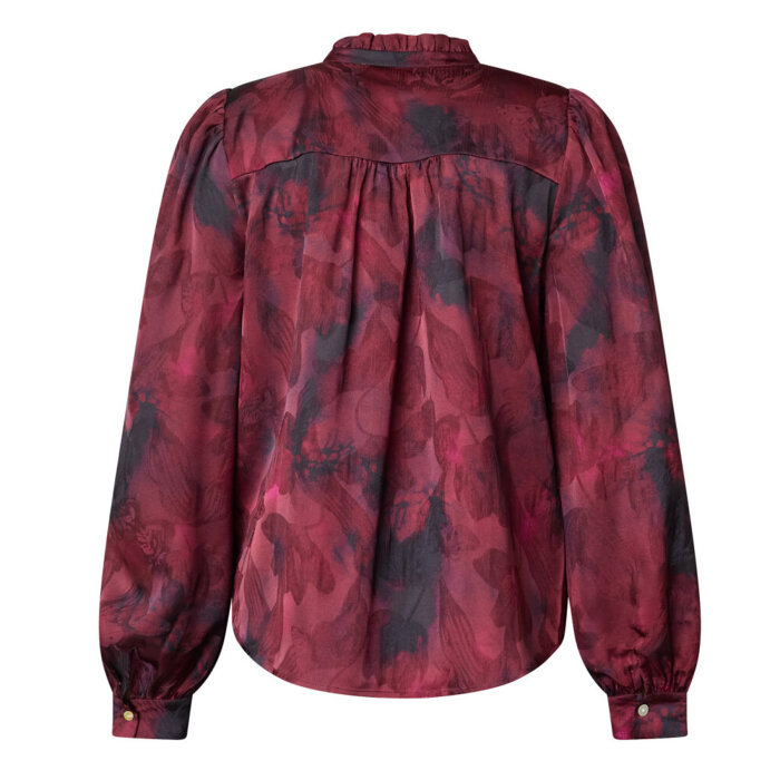 Sisters Point ( Dame ) - SISTERS POINT - VIRSA-SH15 | SKJORTE BORDEAUX BLURRE